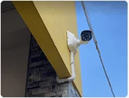 Black Cats CCTV on building
